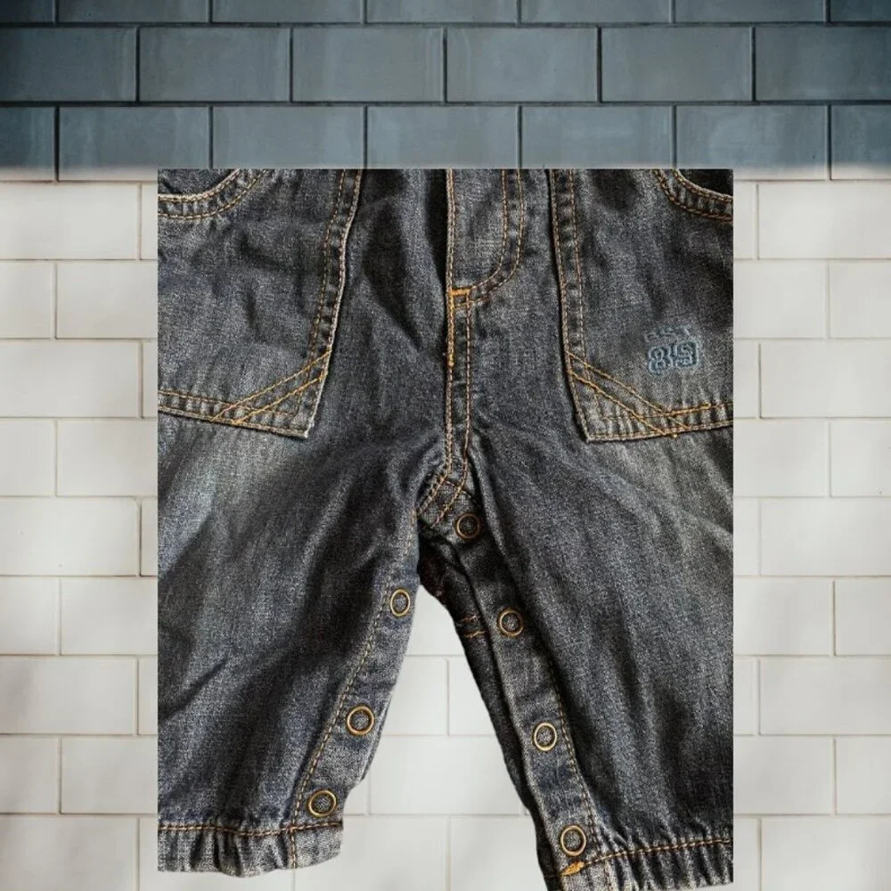 The Children's Place Distressed Jean Overalls